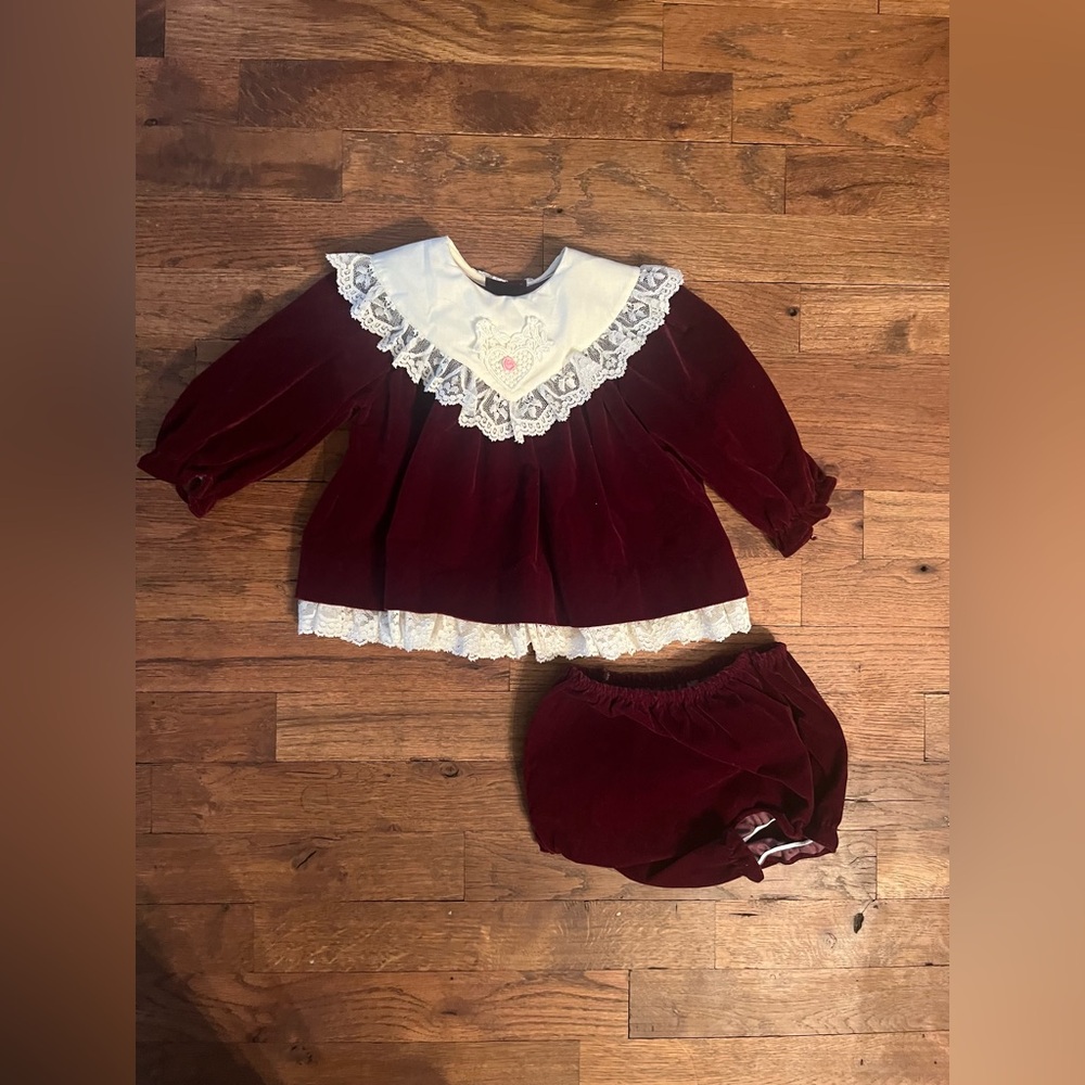 Vintage Jo Lene infant holiday set size 18months
